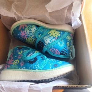 BOGS KICKER MID SNEAKER: GARDEN PRINT: BLUE: NIB: TODDLER SZ 5